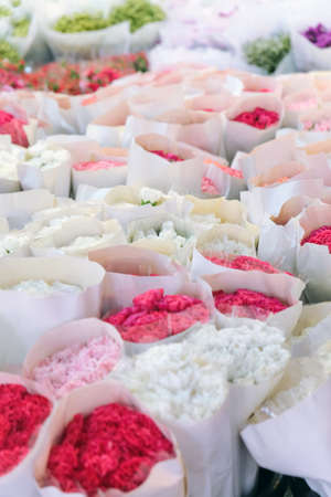 Close up image of Bouquet of colorful flowersの写真素材