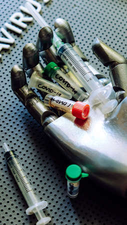 Coronavirus medical still life concept background