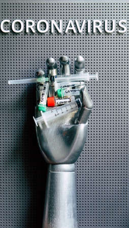 Coronavirus medical still life concept backgroundの写真素材