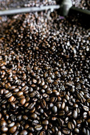 Image of Roasting process of coffeeの写真素材