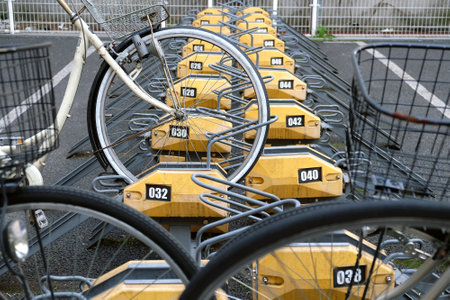 image of Paid bicycle parkingの写真素材