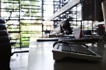Office interior, workspace, Office deskの写真素材