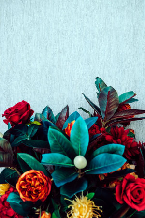 image of Colorful flowers background.の写真素材