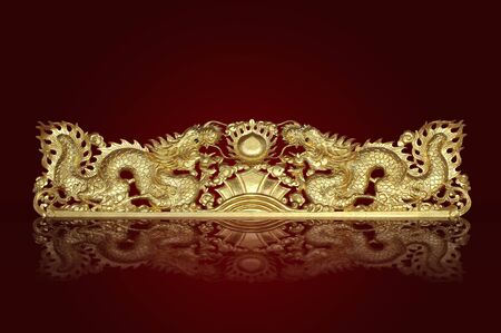 gold dragonの写真素材