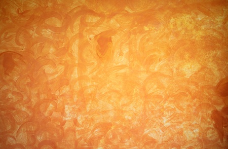 abstract painting orange color wall texture の写真素材