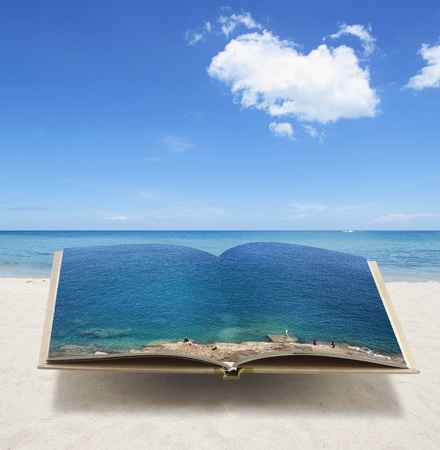 Open 3D book conceptual idea の写真素材
