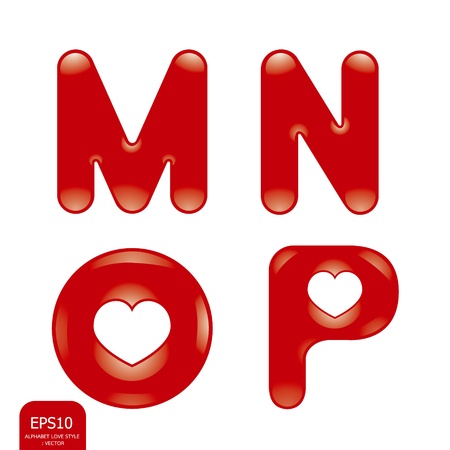 Love alphabetのイラスト素材