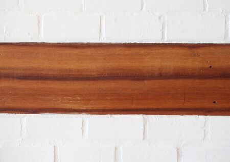 Brick Wall with wood Texture Background