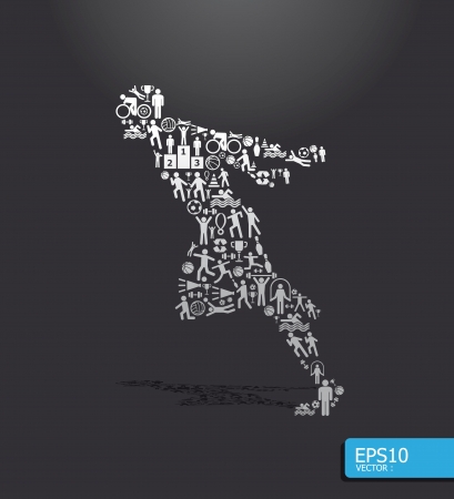 icons sports  conceptのイラスト素材