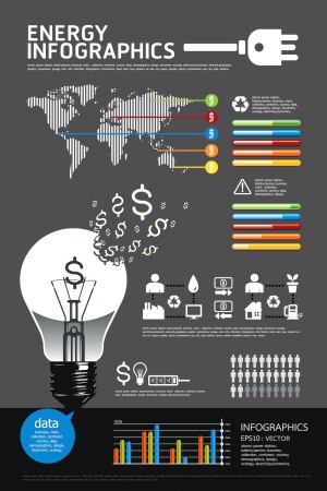 energy infographic vectorのイラスト素材