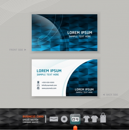 Abstract   modern Business-Card Design template   corporate identity design for business set   vector illustrationのイラスト素材