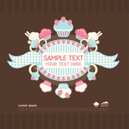 cake cards のイラスト素材