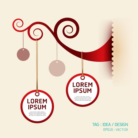 red tag promotion products design illustration のイラスト素材