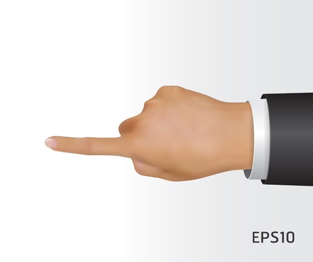 hand touching screen    illustrationのイラスト素材