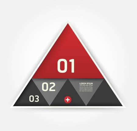 Modern Design template   can be used for infographics   numbered banners   horizontal cutout lines   graphic or website layout のイラスト素材