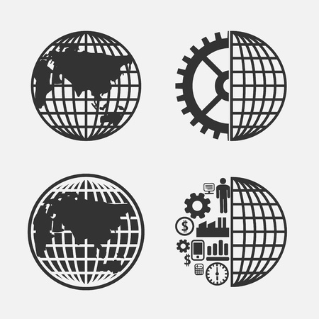 Icon creative Globe earth のイラスト素材