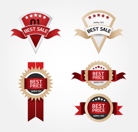 Modern Design Labels   can be used for infographics   numbered banners   graphic or website layout vector Horizontalのイラスト素材