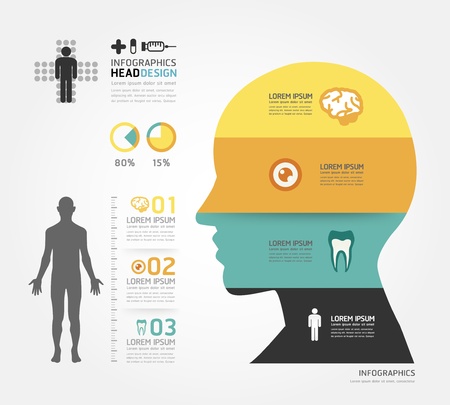 Medical Infographic Design template のイラスト素材