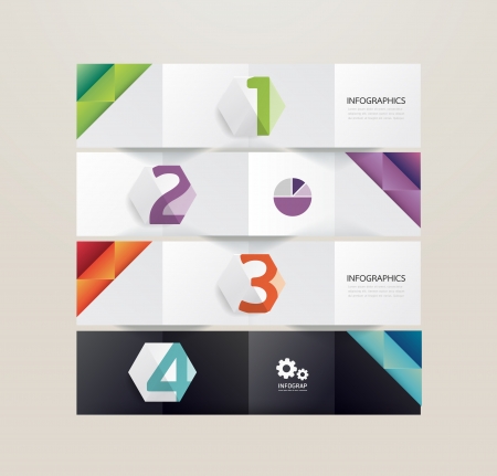 Modern Design Minimal style infographic template のイラスト素材