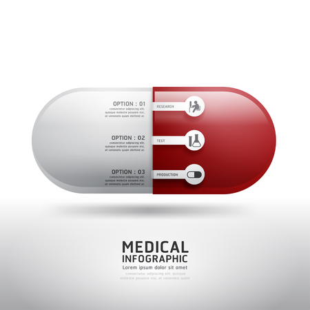 capsule drugs infographic pharmacy medicine medical.Vector illustration. can be used for infographics / banners / concept vector のイラスト素材