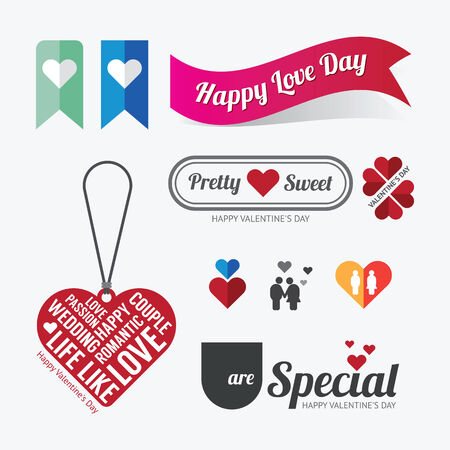 Valentines day Love symbol design vectorのイラスト素材