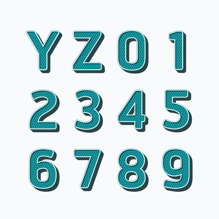 Alphabet set,vector illustration.type fonts set dot colour style.のイラスト素材