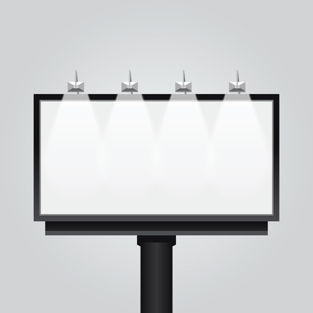 Vector empty billboard signsignboard modern banner isolated. design for advertising Vector empty billboard signsignboard modern banner isolated. design for advertising