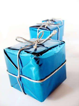 Christmas presents with very special gifts insideの写真素材