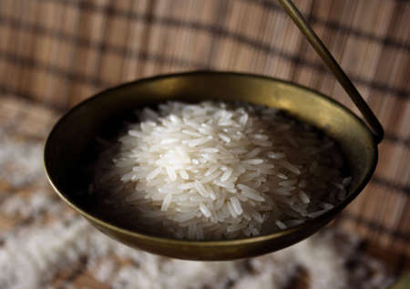 Rice on a scale that could help to feed the worldの写真素材