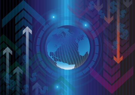 Competitive financial risks goal businessのイラスト素材