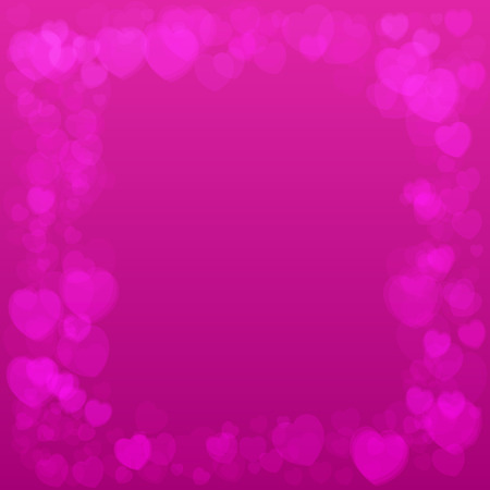 Vector background frame with hearts. Valentines Day Cardのイラスト素材
