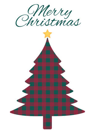 Handmade Christmas Card template with patternのイラスト素材