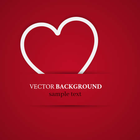 Valentines greeting card with Hearts. By my Valentine invitation template. Concept of a greeting card for St. Valentine's Day. Vector illustration isolated on white backgroundのイラスト素材
