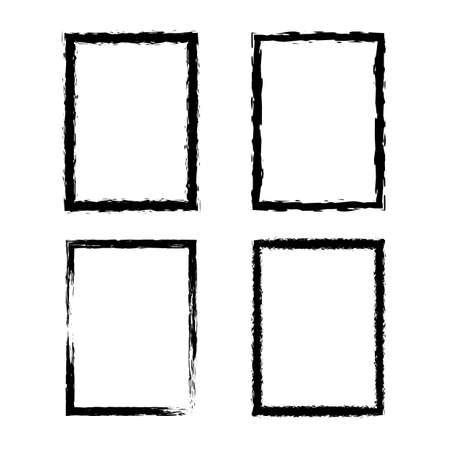 Vector White sheet of paper. Realistic empty paper note template of A4 format with soft shadows isolated on white backgroundのイラスト素材