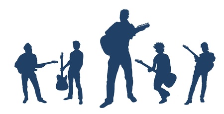 Playing Guitar Seriesのイラスト素材