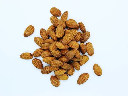 Almond nuts background.の写真素材