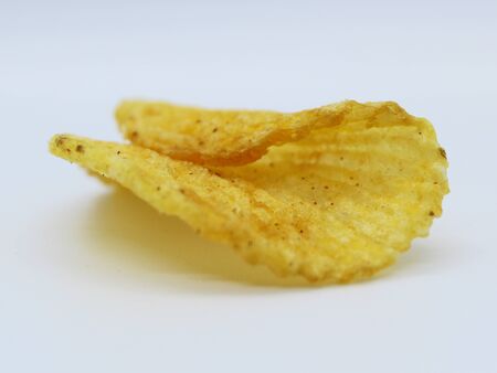 Potato fried crisps backgroundの写真素材