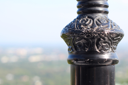 Thai design in temple Thailand backgroundの写真素材