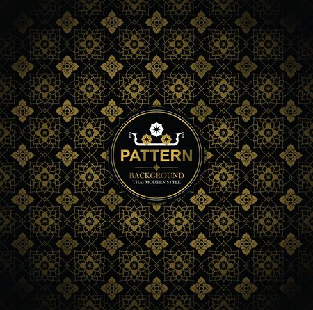 Line Thai, The Arts of Thailand, Thai pattern background.のイラスト素材