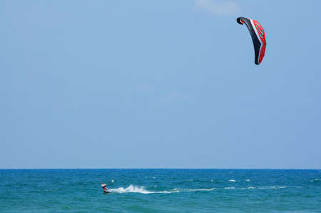 kitesurfer in  action