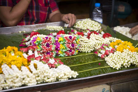 Garland for worshipの写真素材