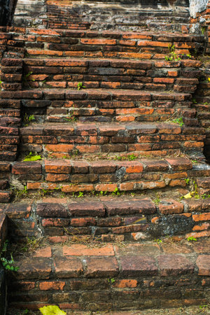 Old brick stairsの写真素材