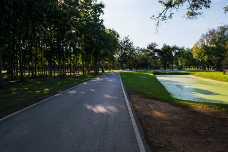Roads in Sukhothai Historical Parkの写真素材