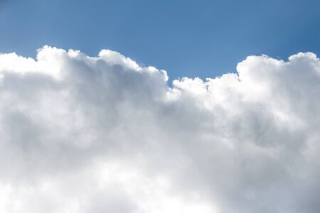 Big Cloud in Blue Sky backgroundの写真素材