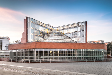 Cambridge, UK - April 22, 2015: The Seeley Historical Library, part of the Faculty of History on the Sidgwick Site - University of Cambridge.のeditorial素材