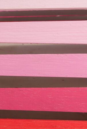 wooden slat with pink shading colorの写真素材