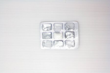 chewing gum package on white backgroundの写真素材