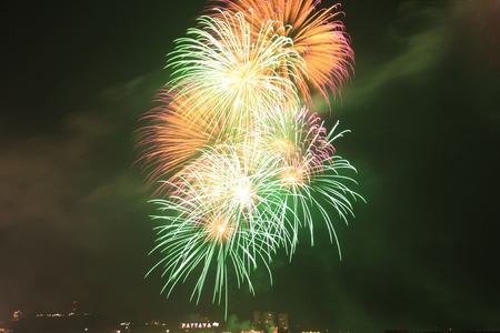 festive, fire, firework, fireworks,Pattayaのeditorial素材