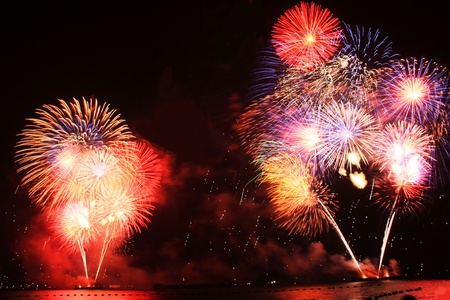  festive, fire, firework, fireworks,Pattayaのeditorial素材