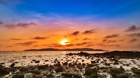 sunset on the beach